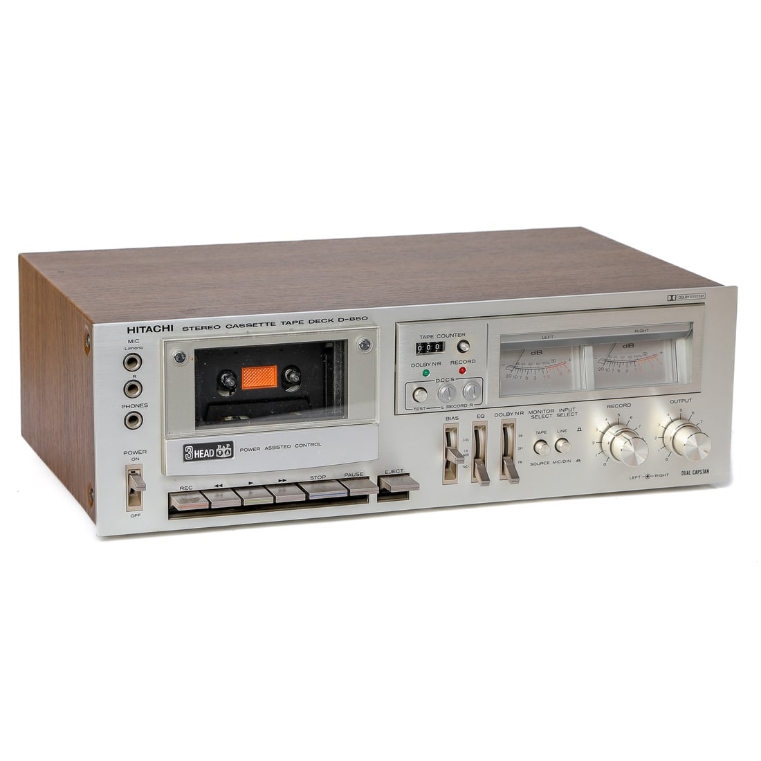 Vintage Hitachi D-850 Stereo Cassette Tape Deck (1 of 7)