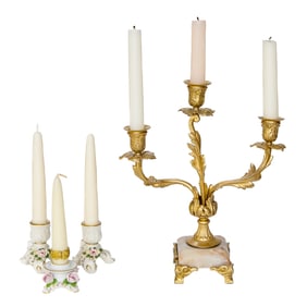 Group of Candlesticks, Four Total