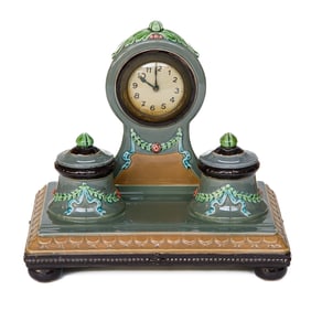 Vintage French Porcelain Ink Stand