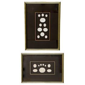 WJC Designs, Luxury Wall Decor, Framed Grand Tour Intaglios, Companion Pair