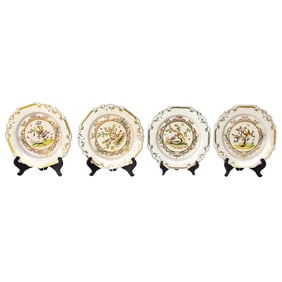 Decorative Porcelain Plates, Four Total