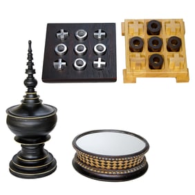 Group of Decorative Table Top Items, Four Total