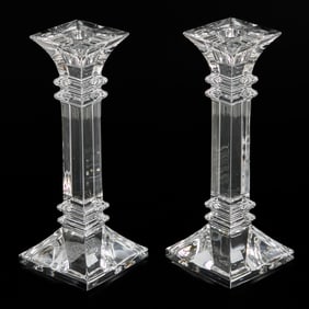 Marquis by Waterford Crystal 8" Treviso Candlesticks, Pair