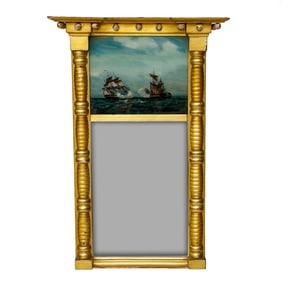 Vintage Petite Trumeau Mirror