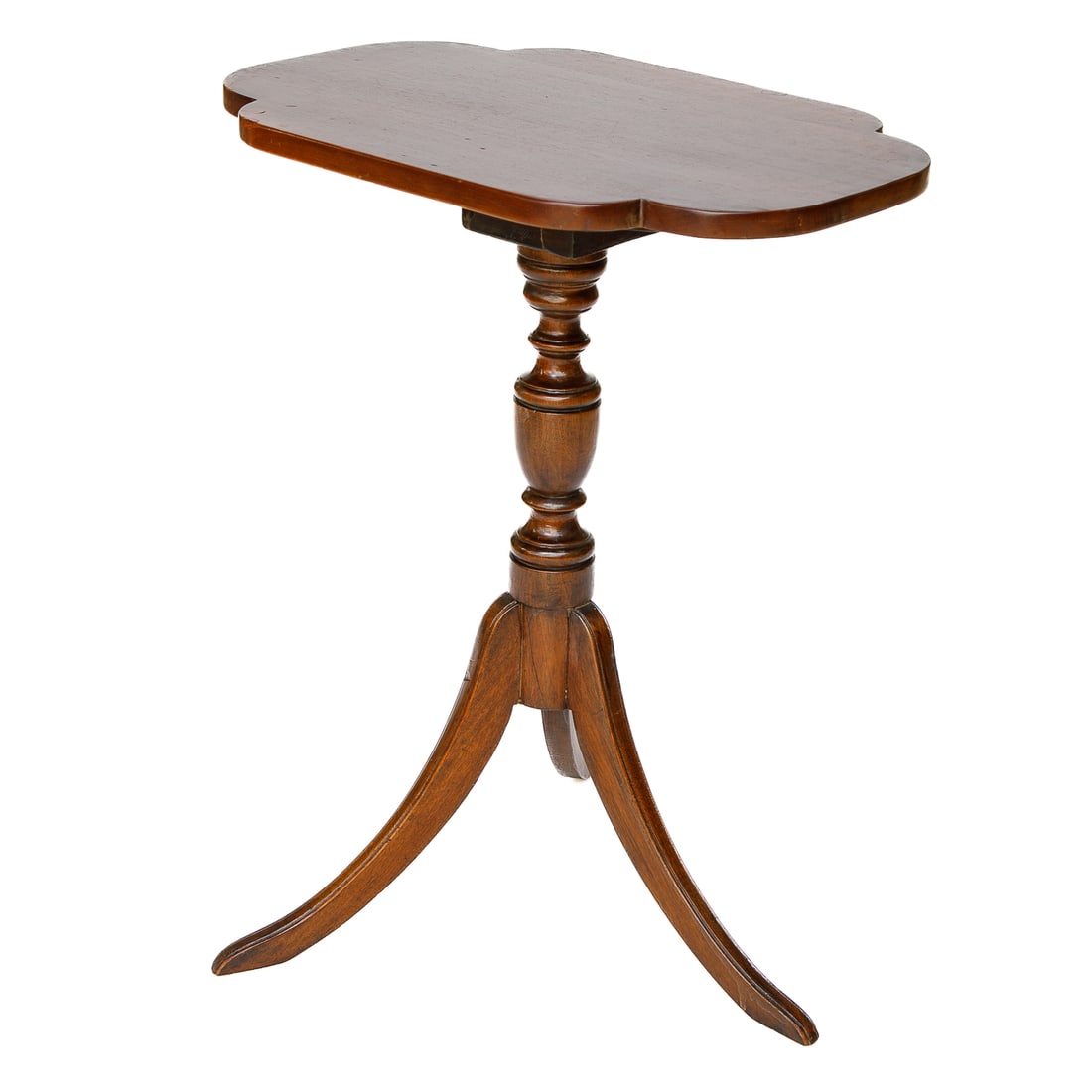 Vintage Walnut Tilt Top Side Table (1 of 5)