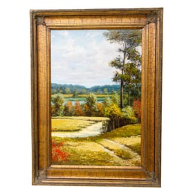 Landscape Scene, Oil on Canvas