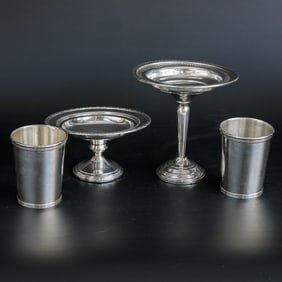 Group of Sterling Silver Table and Bar Ware Accessories, Four Total Pieces