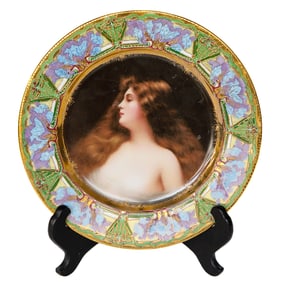 Royal Vienna Portrait Cabinet Plate