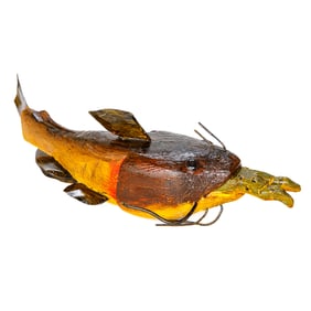 Bob Foster Hand Carved Hand Painted Fish Decoy