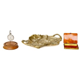Decorative Table Top Items, Three Total Pieces
