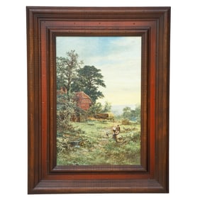 Landscape Scene, Oil on Canvas