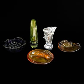 Group of Vintage Glass Items, Five Total