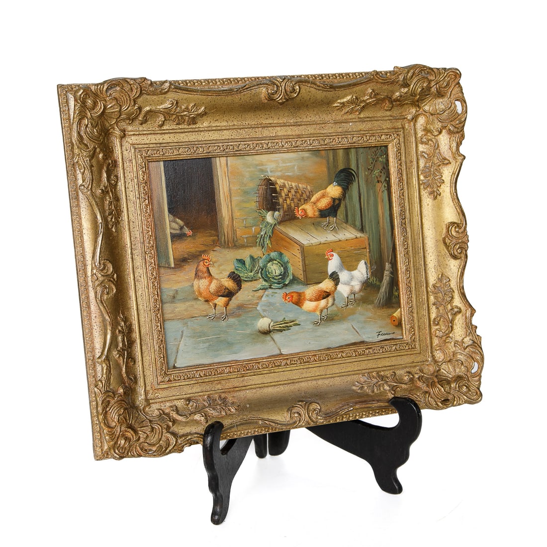 Barn Scene, Oil on Board (1 of 6)