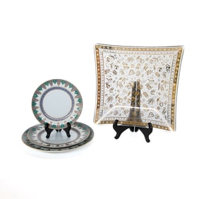 Group of Decorative Table Top Items, Four Total Pieces