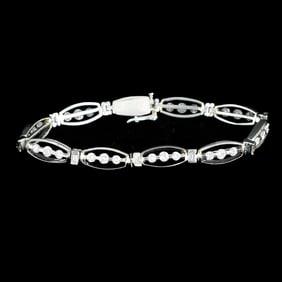 7 Inch Platinum Diamond Bracelet