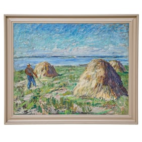 Landscape Scene, Oil on Canvas