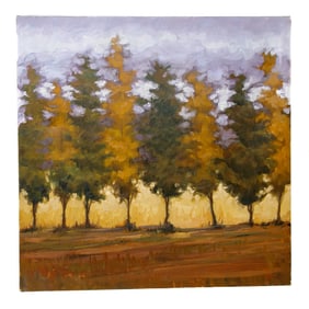 Contemporary Landscape Scene, Oil on Canvas