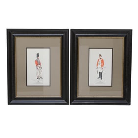 Vintage P.H. Smitherman Prints, Two Total, Featuring British Military Officers