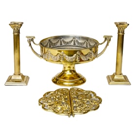 Group of Brass Items, Four Pieces Total