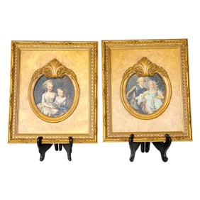 Framed Couples Portraits, Companion Pair