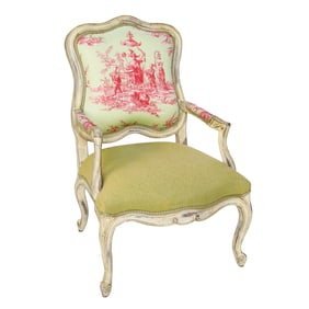Paul Robert Louis XV Style Darcy Occasional Arm Chair
