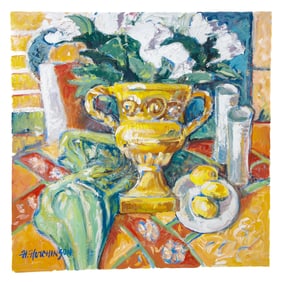 H. Hutchinson Contemporary Painterly Style Still Life