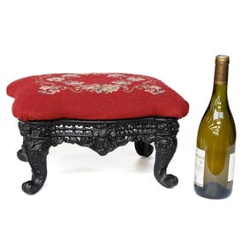 Vintage Cast Iron Foot Stool