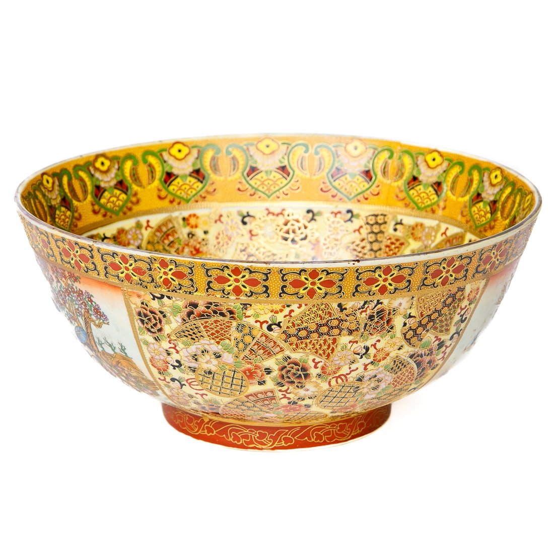 Oriental Style Porcelain Centerpiece Bowl (1 of 4)