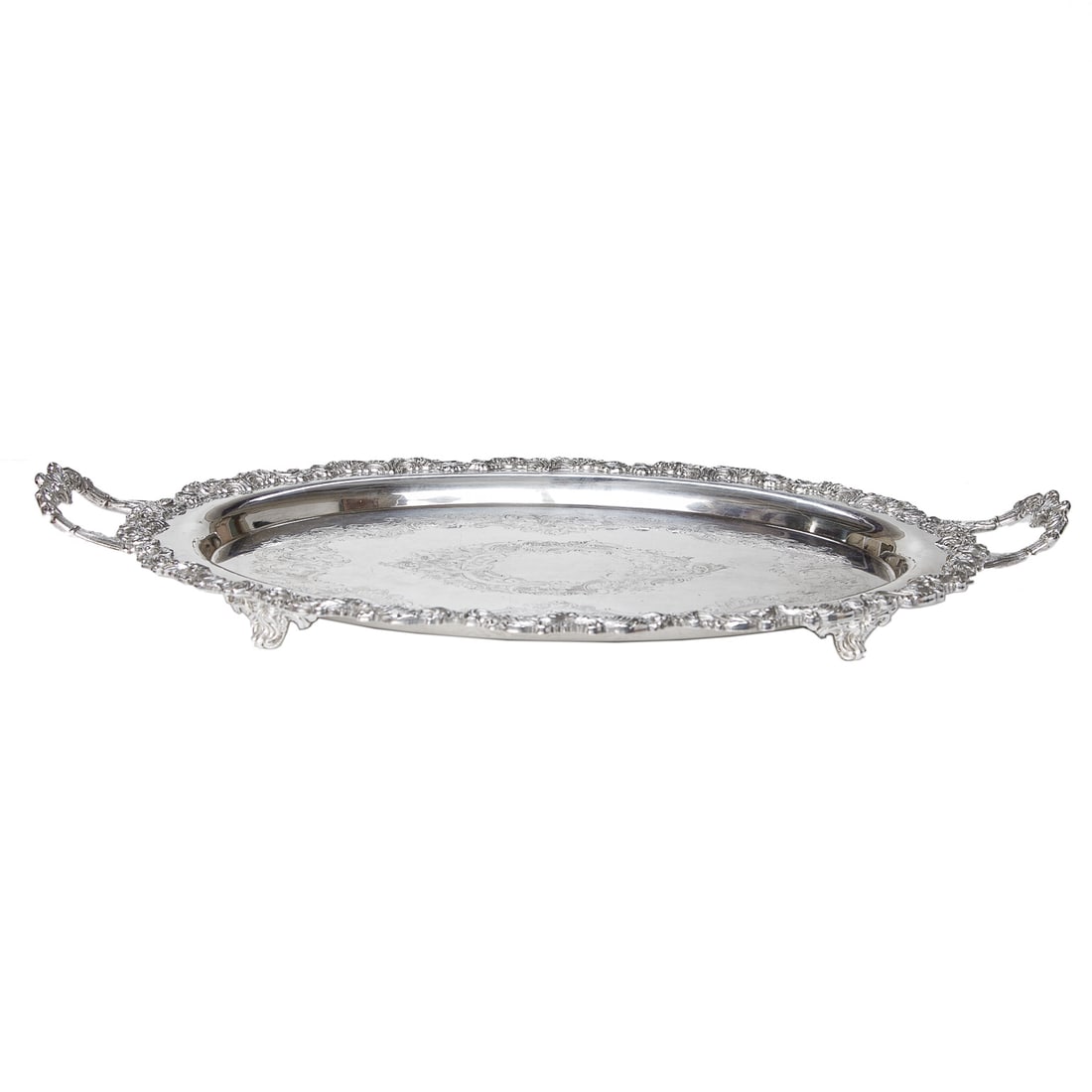 Oval Silver Plated Serving Tray (1 of 4)