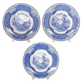 Royal Doulton English Porcelain Cream Soup Bowls, Three Total