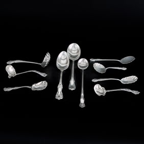 Group of Sterling Silver Spoons, Ten Total