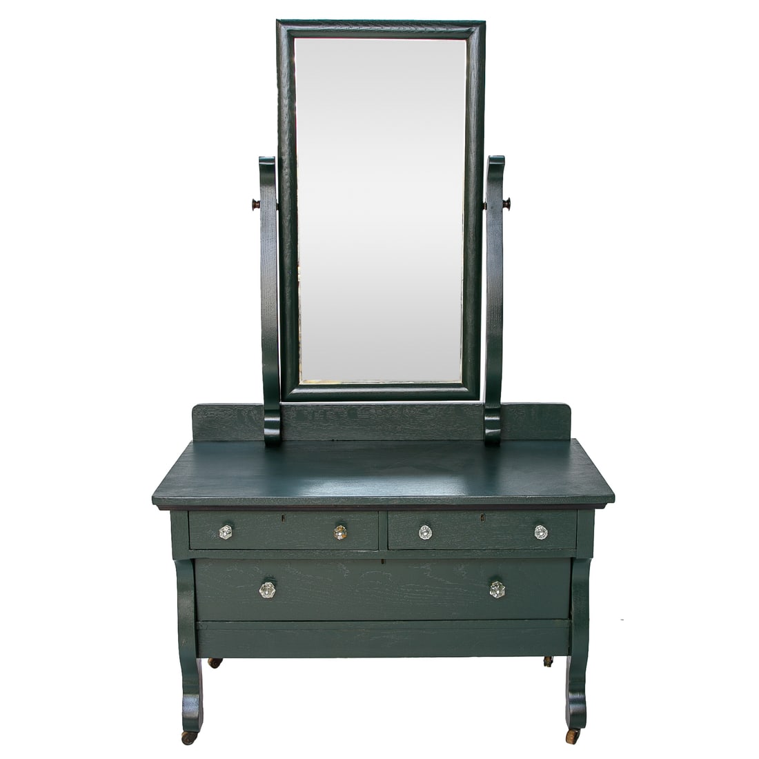 Late 19th C American Oak Victorian East Lake Style Dresser (1 of 8)