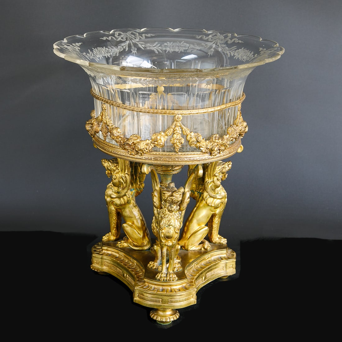 Late 19th C. French Dore Bronze Louis XVI Style Centerpiece (1 of 10)