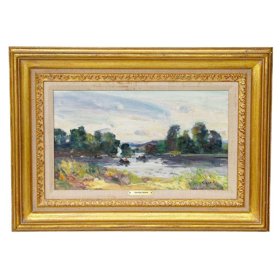 Mid 20th C. Gaston Sebire (French, 1920-2001) Landscape Scene, Oil on Canvas (1 of 5)