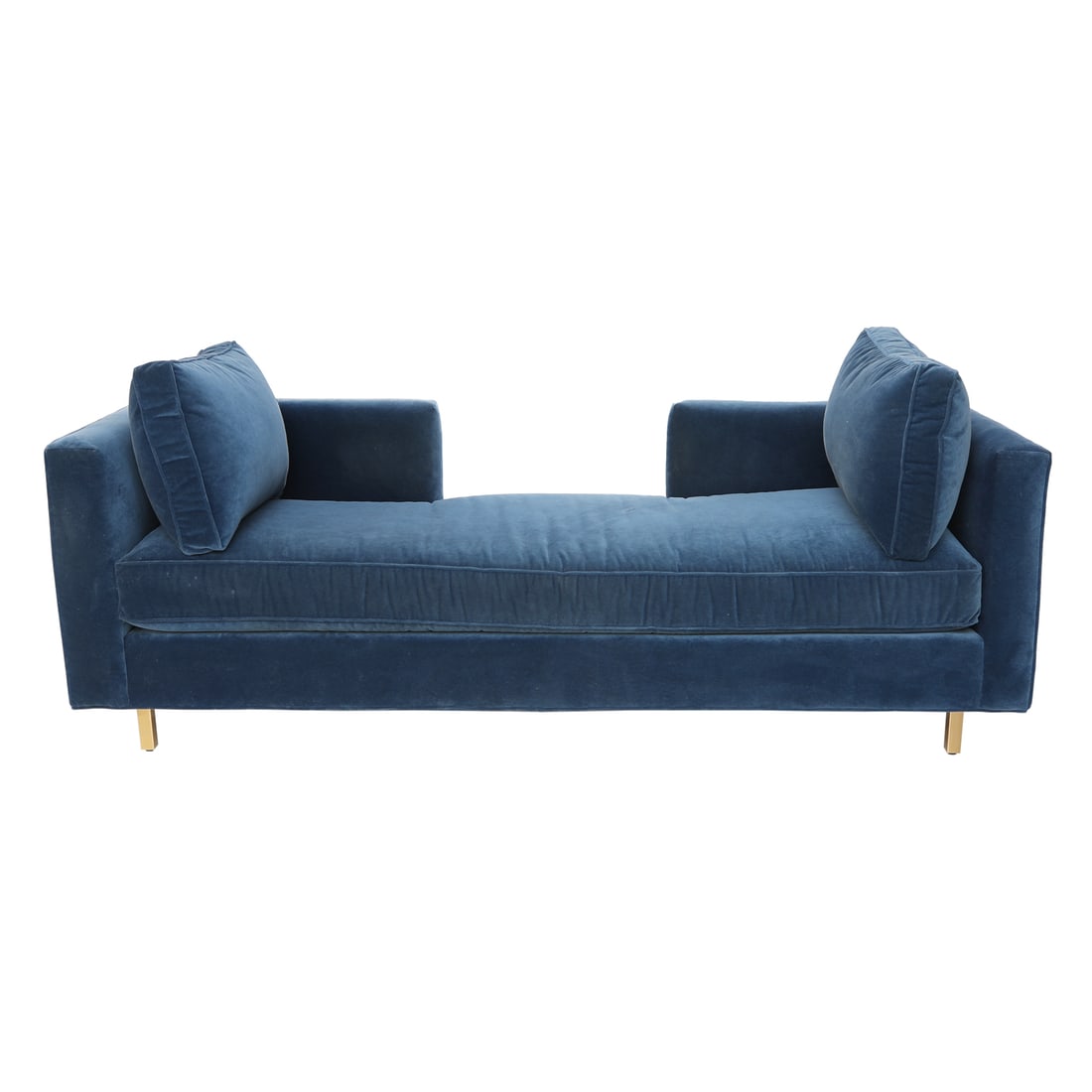 Mitchell Gold + Bob Williams Hunter Lounge in Blue Velvet (1 of 6)