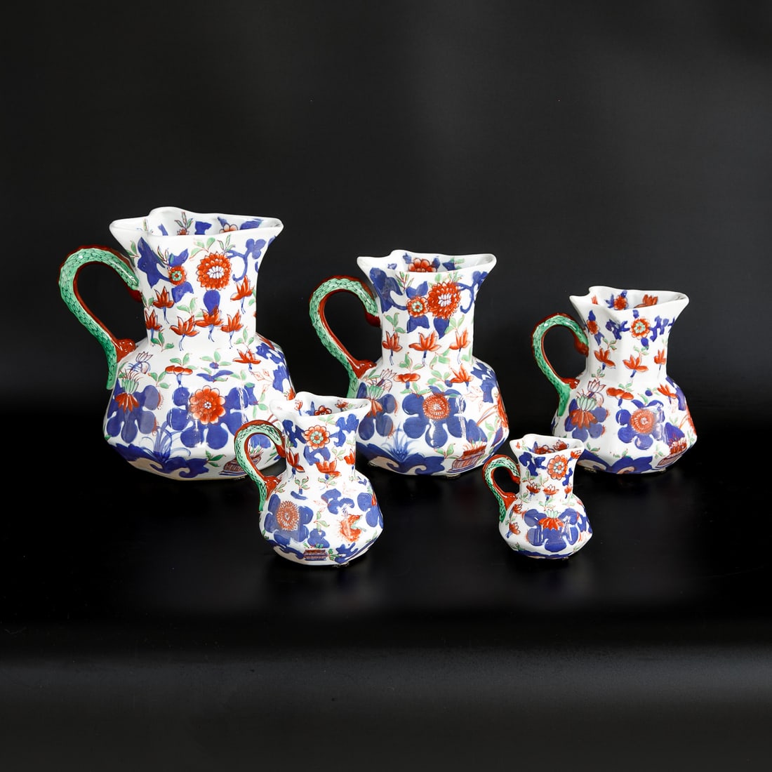 Vintage Mason's Ironstone Hydra Jugs, Five Total (1 of 13)