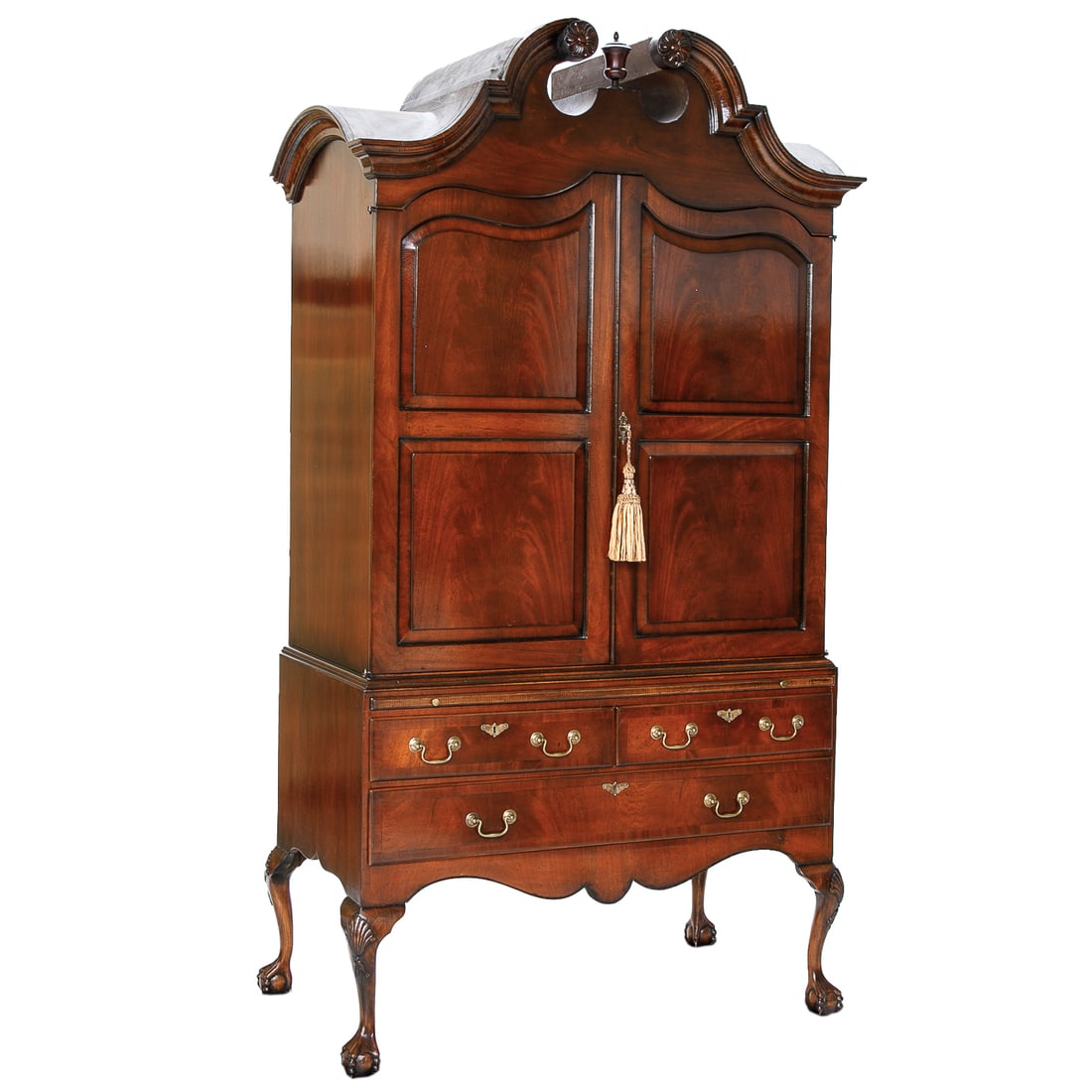 English Bench Made Mahogany Reproduction Highboy (1 of 8)