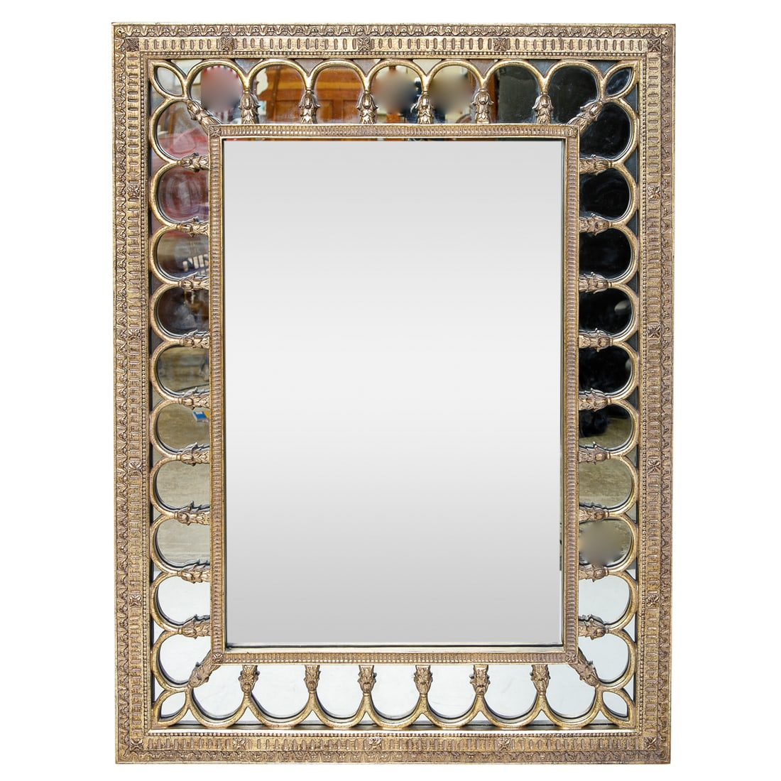 Vintage John Richard Rectangular Gold Leaf Wall Mirror (1 of 6)