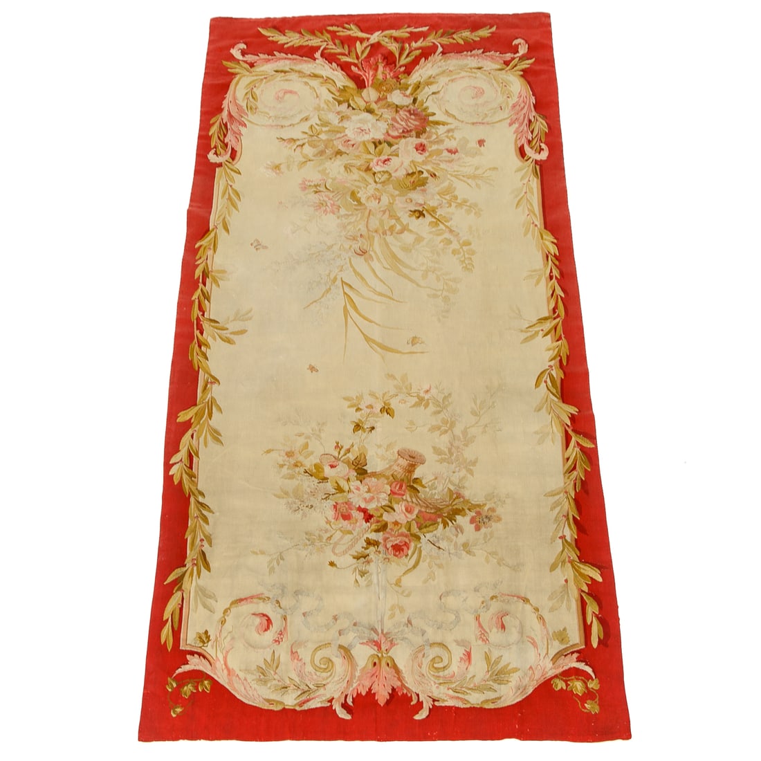 Late 19th/Early 20th C. French Aubusson Style Floral Hanging Wall Tapestry (1 of 5)