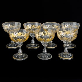Group of Vintage Stemware, Seven Total Pieces