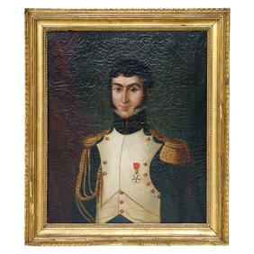 19th C. Male Portrait, Oil on Canvas