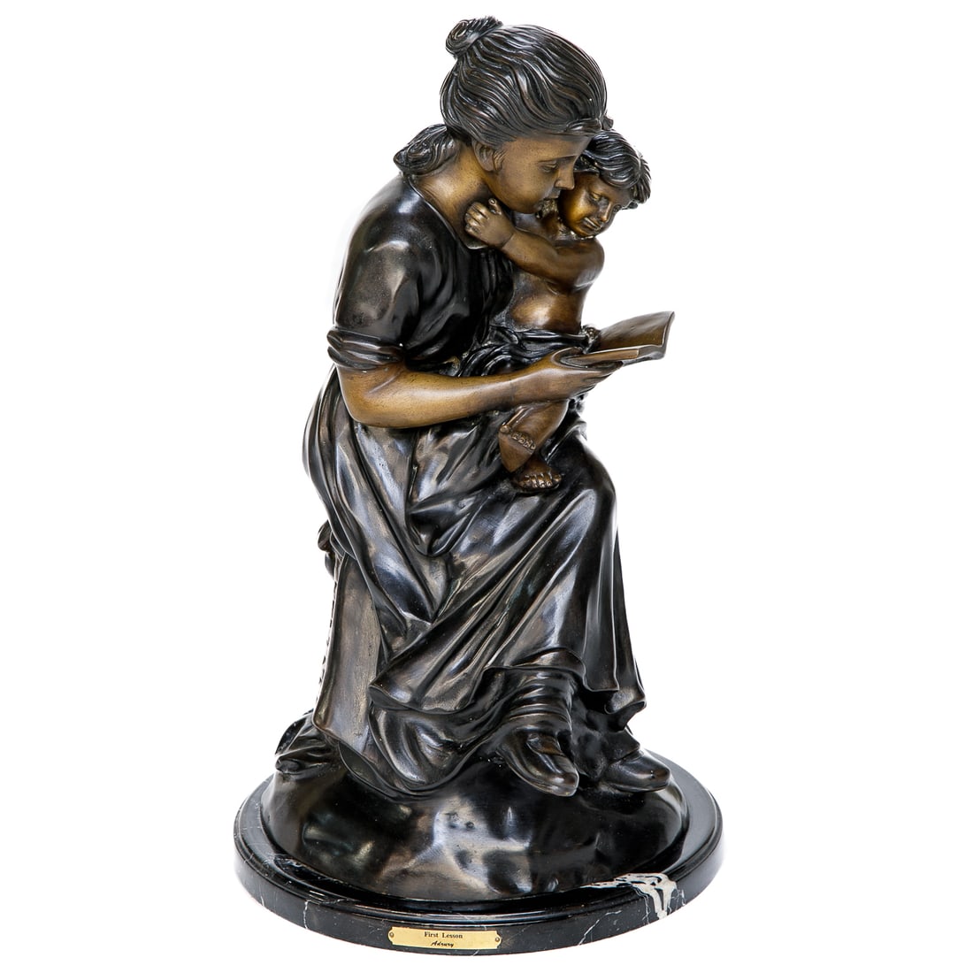 After Alfred Drury Bronze Sculpture The First Lesson (1 of 8)