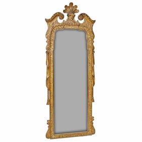 19th C. English Gilt Wood George III Style Pier Mirror