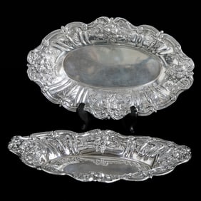 Reed and Barton Sterling Silver Francis I Oval Serving Bowls, Pair
