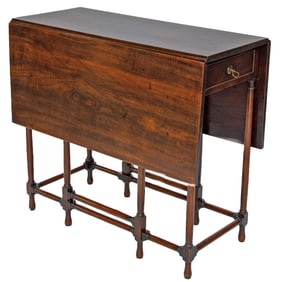 Late 18th/Early 19th C. English Mahogany George III Style Spider Leg Table