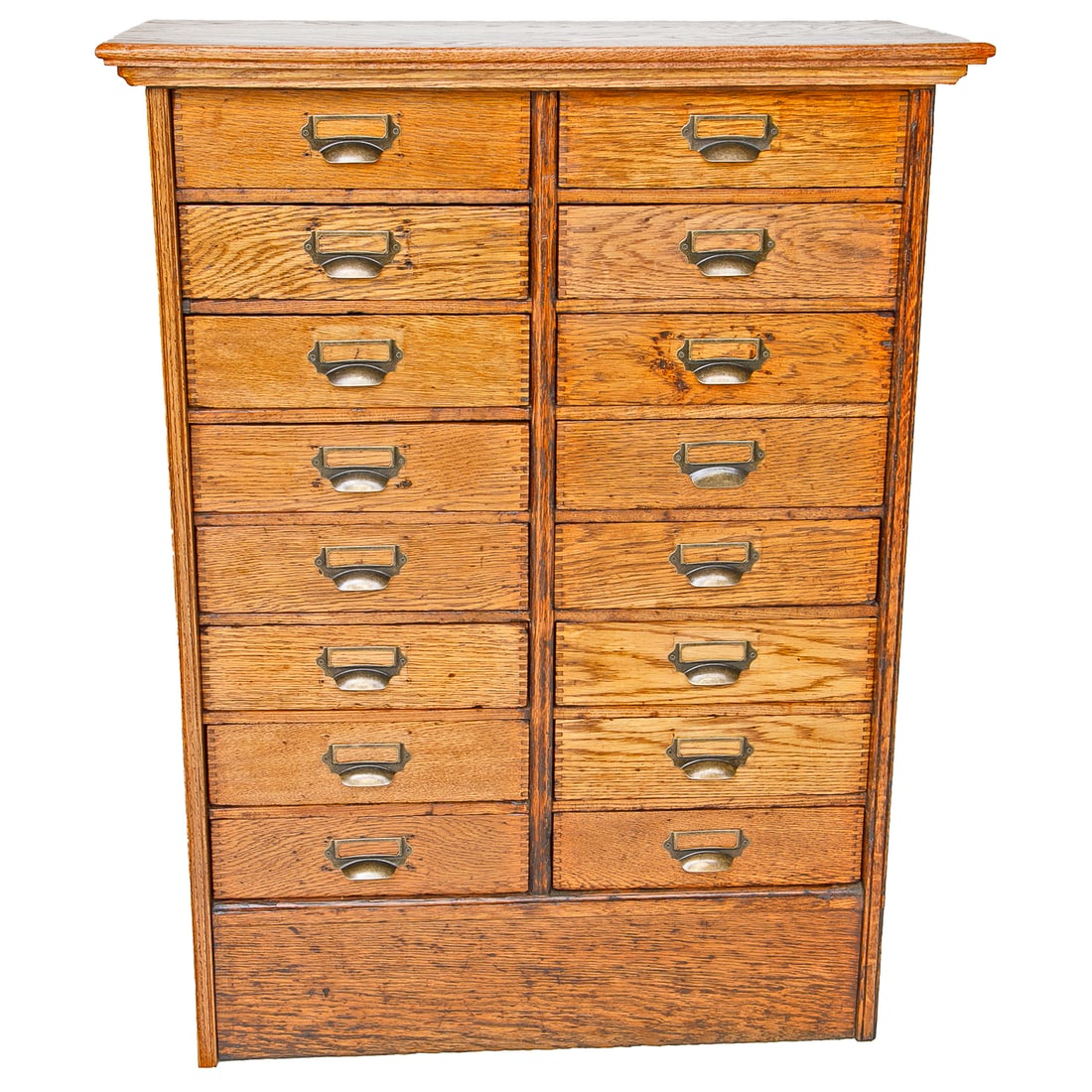Antique American Oak Document File Cabinet (1 of 12)