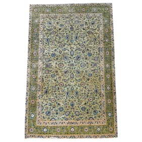 9'7" X 13'2" Kashan Rug