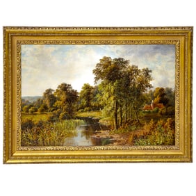 Landscape Scene, Oil on Canvas