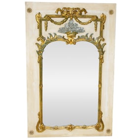 French Style Painted Wall Mirror
