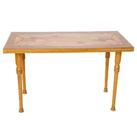 Vintage Italian Style Inlaid Accent Table